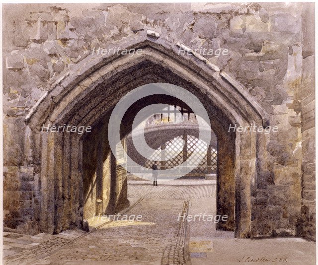 Tower of London, London, 1883. Artist: John Crowther