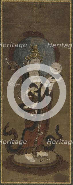 One of the twelve deva: Gwat'ten (Candra), late 15th-early 16th century. Creator: Unknown.