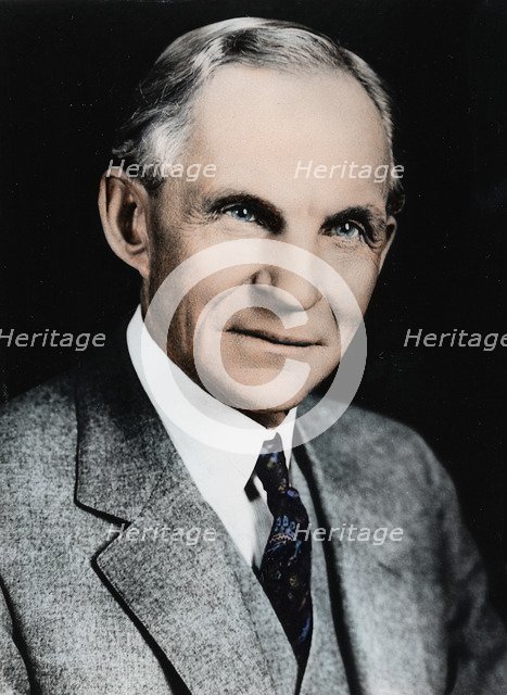 Henry Ford, American engineer and automobile manufacturer, c1910-c1930. Artist: Unknown