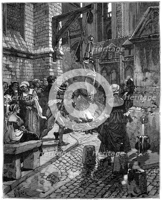 Burning of a heretic, c16th century (1882-1884). Artist: Spex