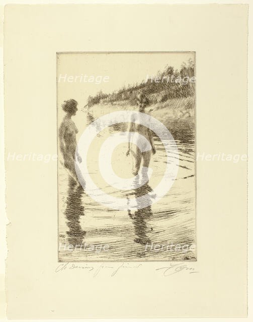 Shallow, 1913. Creator: Anders Leonard Zorn.