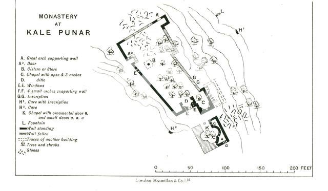 'Monastery at Kale Punar', c1915. Creator: Stanford's Geographical Establishment.