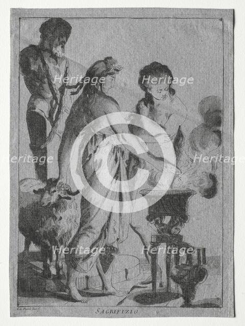 Sacrifice, c. 1775-1776. Creator: Giovanni David (Italian, 1743-1790).