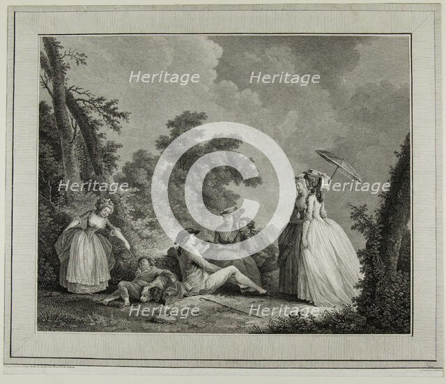 Le mercure de France, c. 1780. Creator: Heinrich Guttenberg.