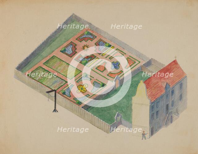 Stuyvesant's Great House, c. 1936. Creator: George Stonehill.