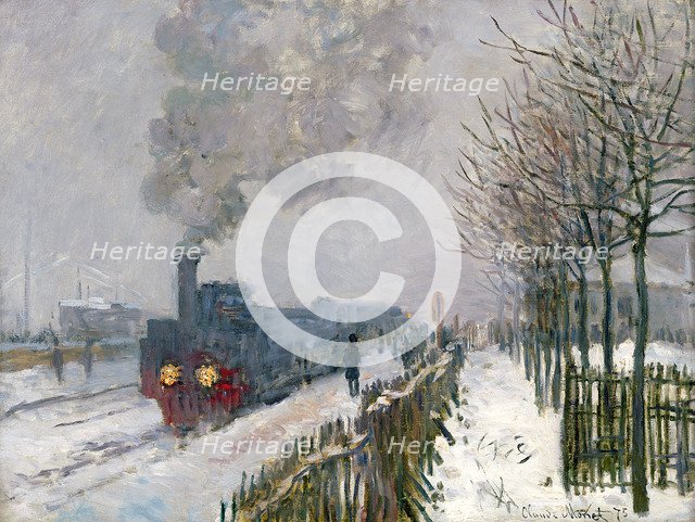 Train in the Snow (The Locomotive). Artist: Monet, Claude (1840-1926)