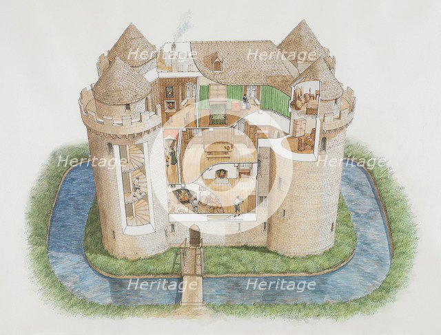 Nunney Castle, Somerset, 2006. Artist: Stephen Conlin.