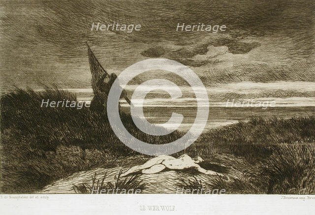 Le Werwolf, 1867. Creator: Félicien Rops.