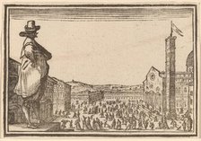 Piazza del Duomo, Florence, 1621. Creator: Edouard Eckman.