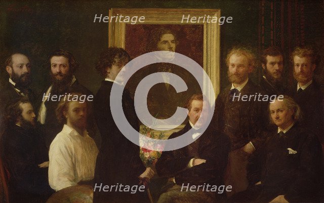Hommage à Delacroix. Artist: Fantin-Latour, Henri (1836-1904)