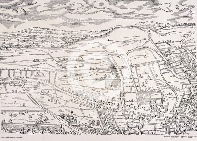 'Agas' Map of London, c1561. Artist: Unknown
