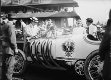 Burman & his "Benz", between c1910 and c1915. Creator: Bain News Service.