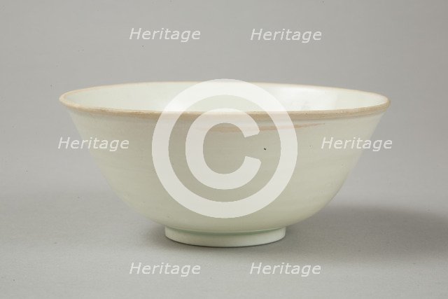 Qingbai glazed deep bowl, Yuan dynasty (1279-1368). Artist: Unknown.