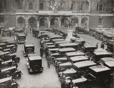 Cars parked in Burlington House Courtyard, on the occasion of the private view of the Chinese...1935 Creator: Unknown.