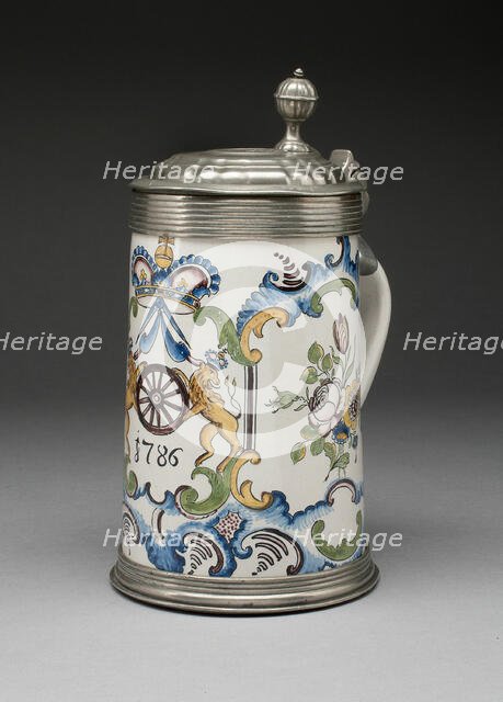 Tankard, Hanau, 1786. Creator: Unknown.