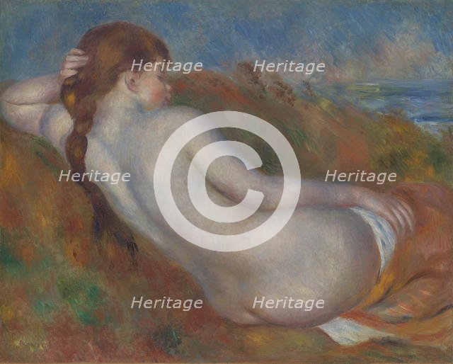 Reclining Nude, 1883. Creator: Pierre-Auguste Renoir.