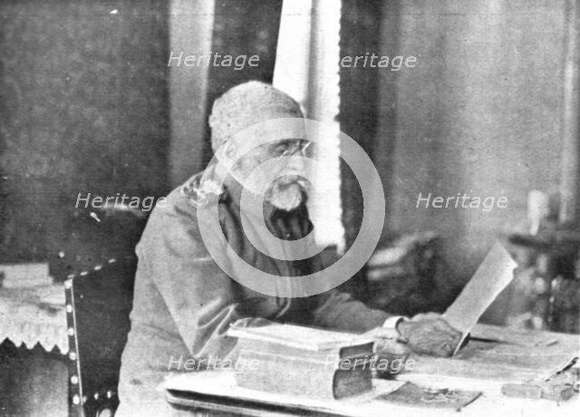 ''Les Premiers coups de canon; Le Voivode Putnic, 25-27 juillet', 1914. Creator: S Chernov.