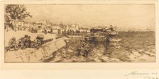 Pier of Bercy (Embarcadere, quai de Bercy), 1891. Creator: Auguste Lepere.