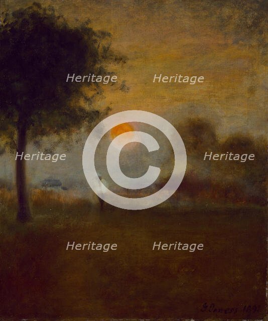 Moonrise, 1891. Creator: George Inness.