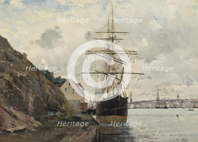 Sea Approach to Stockholm, 1885. Creator: Knut Axel Lindman.
