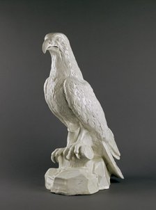 Osprey, seated, c1710-1760. Artists: Unknown, Meissen porcelain.