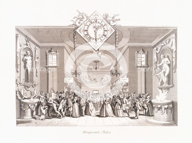 'Masquerade Ticket', 18th century. Artist: Unknown