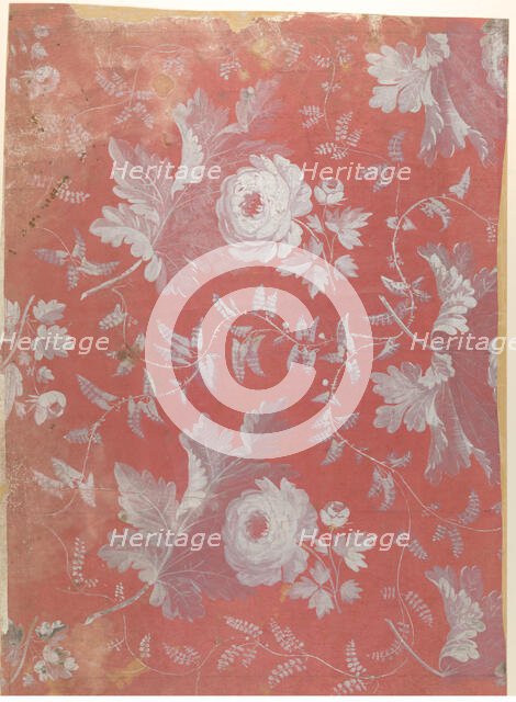 Design for Patterned Silk, ca. 1780-1825 . Creator: Attributed to Jean François Bony.