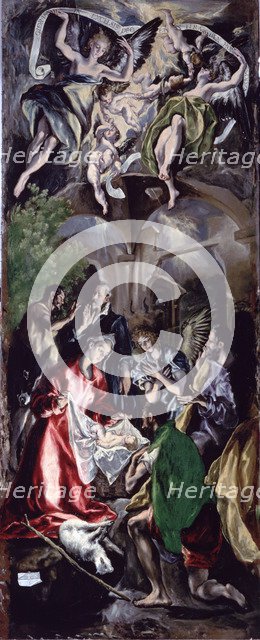 Adoration of the Shepherds, painting by El Greco.