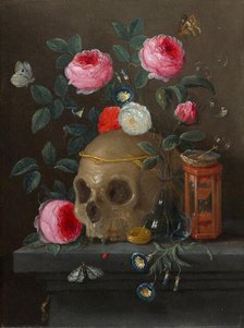 Vanitas Still Life, c. 1665/1670. Creator: Jan van Kessel.