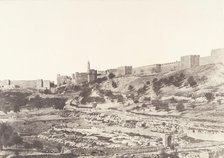 Jérusalem, Birket-es-Soutlan, 1854. Creator: Auguste Salzmann.