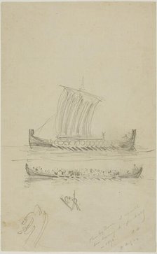 Sketch of Captain Anderson's Sailing Vessel, 1893. Creator: Anders Leonard Zorn.