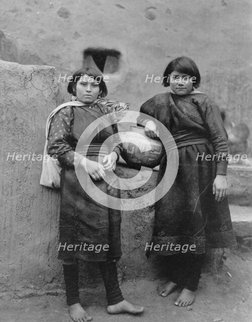Zuni girls, c1903. Creator: Edward Sheriff Curtis.