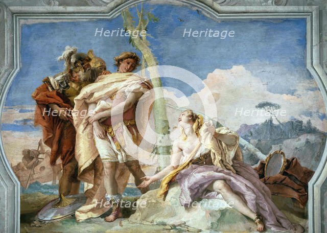 Rinaldo Abandoning Armida, 1757. Creator: Tiepolo, Giambattista (1696-1770).