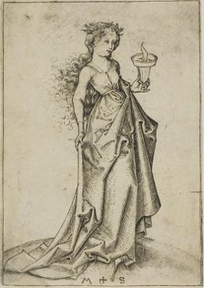 The Second Wise Virgin, n.d. Creator: Martin Schongauer.