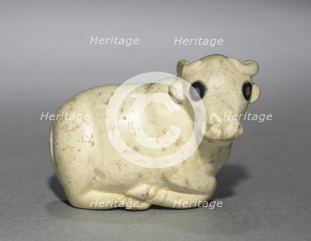 Amulet Seal in the Form of a Bull, c. 3250 BC. Creator: Unknown.