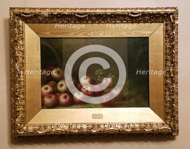 Still Life with Apples, 1897. Creator: Simon P Shafer.