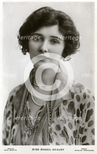 Mabel Sealby, British actress, c1900s-c1910s(?).Artist: Rita Martin
