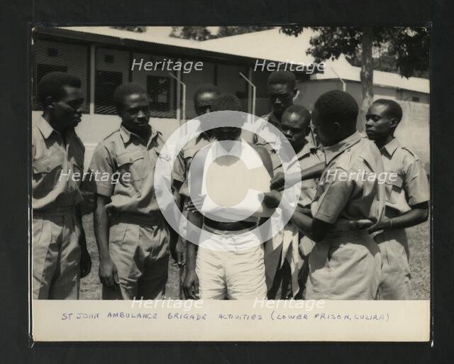 St John Ambulance Brigade Activities (Lower Prison, Luzira, Kampala, Uganda, c1950s. Creator: Unknown.