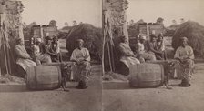Little Bo Peep. [Group of men and women seated outside, child peeking...], (1868-1900?). Creator: O. Pierre Havens.