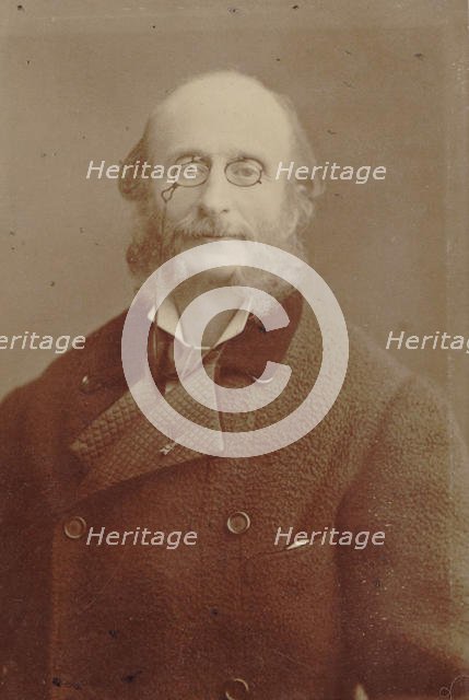 Portrait of Jacques Offenbach (1819-1880), 1870. Creator: Nadar, Gaspard-Félix (1820-1910).
