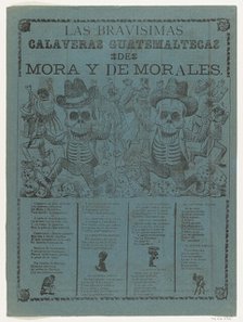 The very brave skeletons of Mora and of Morales, 1907., 1907. Creator: José Guadalupe Posada.