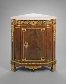 Corner Cabinet, France, c. 1785. Creator: Jean Henri Riesener.