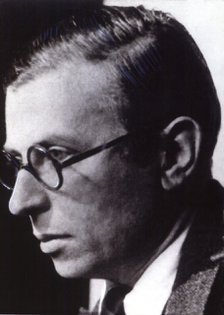 Jean Paul Sartre (1905-1980), French philosopher and writer.