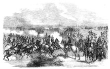 French cavalry at Luneville: a charge of the cuirassiers of the Imperial Guard, 1860. Creator: Unknown.