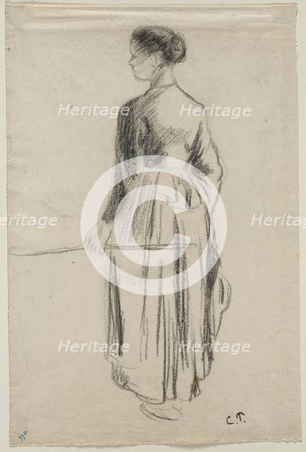 The Cowherdess, Eragny, 1886. Creator: Camille Pissarro (French, 1830-1903).