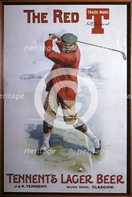 Poster for Tennent's Lager Beer, c1920. Artist: Unknown