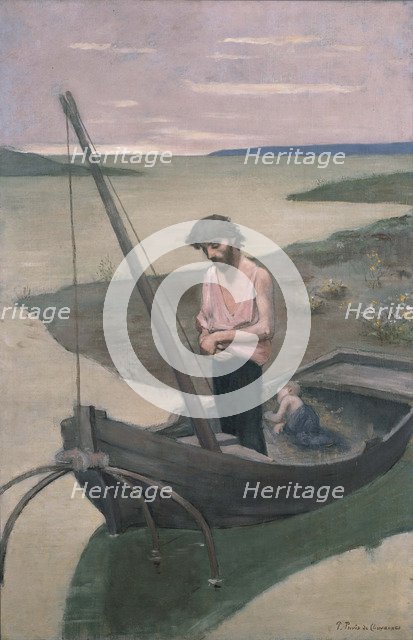 The Poor Fisherman. Artist: Puvis de Chavannes, Pierre Cécil (1824-1898)