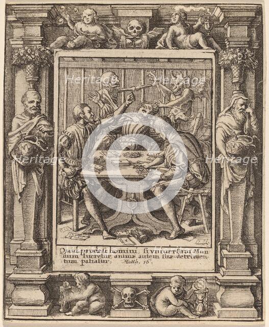 Gamesters, 1651. Creator: Wenceslaus Hollar.