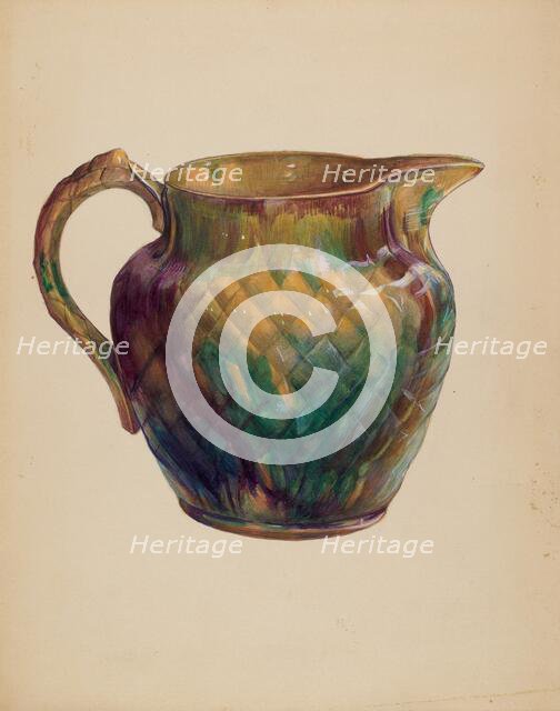 Pitcher, 1943/1945. Creator: Mina Lowry.