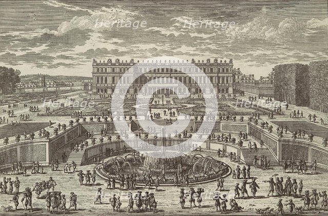 Veue du chasteau de Versailles (View of Versailles, garden facade), 1680s. Creator: Adam Perelle.